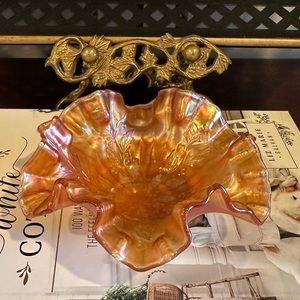 Fenton Marigold Carnival Glass Small Dish